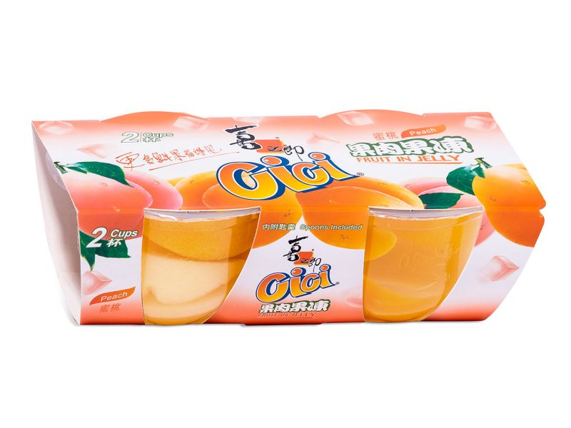 Click Here To Enlarge This Photo Of ST Fruit in Jelly &lpar;Peach&rpar; 喜之郎 果肉果凍 &lpar;蜜桃&rpar;