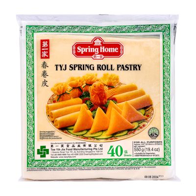 Spring Home Tyj Spring Roll Pastry &lpar;M - 40 Sheets&rpar; 第一家 春卷皮 &lpar;中 - 40張&rpar;