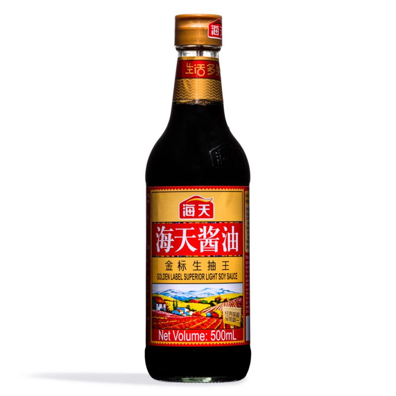 Click Here To Enlarge This Photo Of HD Golden Label Superior Light Soy Sauce 海天 金標生抽王