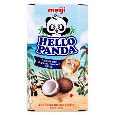 Meiji Hello Panda Biscuits with Coconut Flavoured Filling 椰子夾心餅