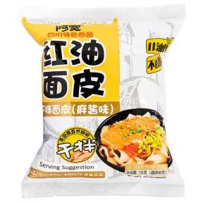 Bai Jia Broad Noodle &lpar;Sesame Paste Flavour&rpar; 白家阿寬 紅油面皮 &lpar;麻醬味&rpar;