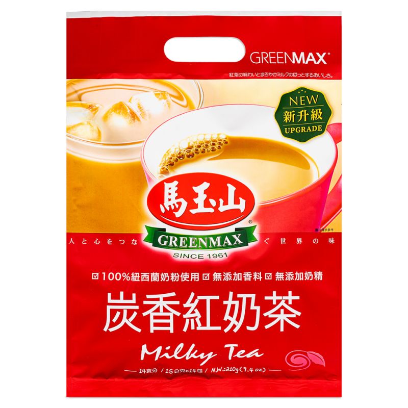 Click Here To Enlarge This Photo Of Greenmax Milky Tea 馬玉山 炭香紅奶茶
