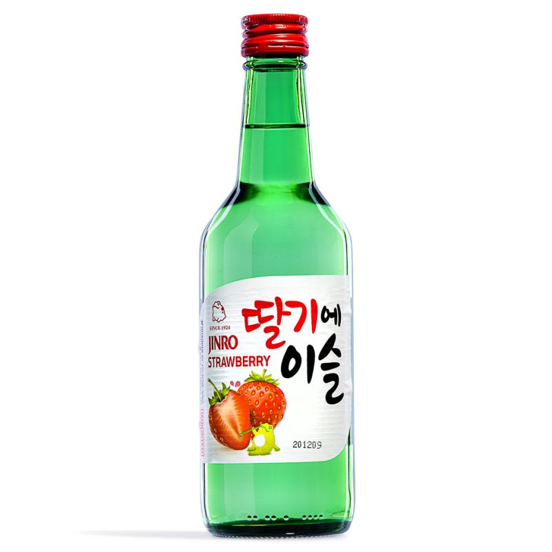 Click Here To Enlarge This Photo Of Jinro Strawberry Soju 딸기에이슬