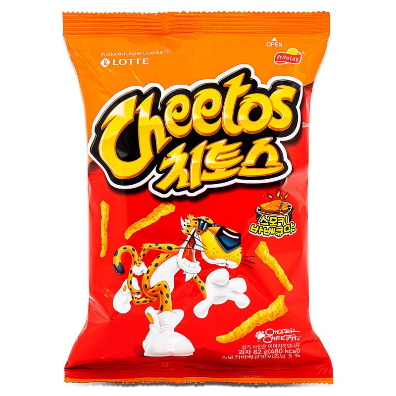 Click Here To Enlarge This Photo Of Lotte Cheetos (BBQ Flavour) 치토스 (스모키바베큐먀)