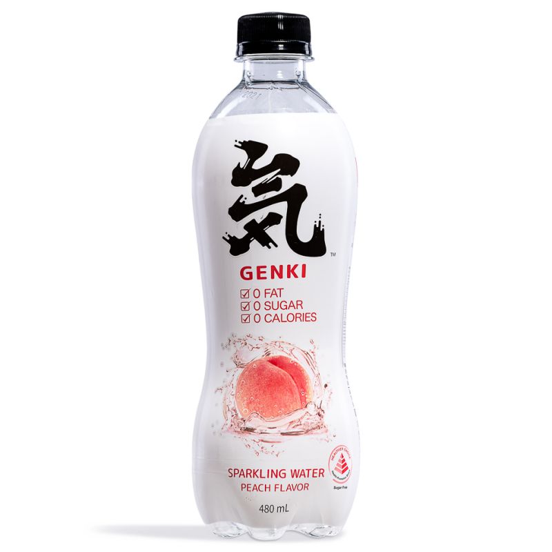 Click Here To Enlarge This Photo Of Genki Forest Sparkling Water &lpar;Peach Flavour&rpar; 元氣森林 白桃味蘇打氣泡水
