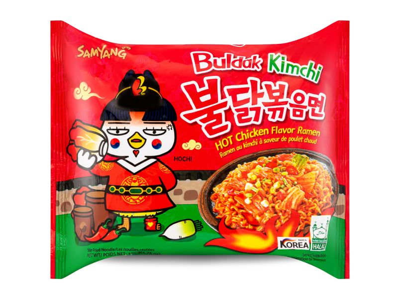 Click Here To Enlarge This Photo Of Samyang Buldak Kimchi Hot Chicken Flavour Ramen