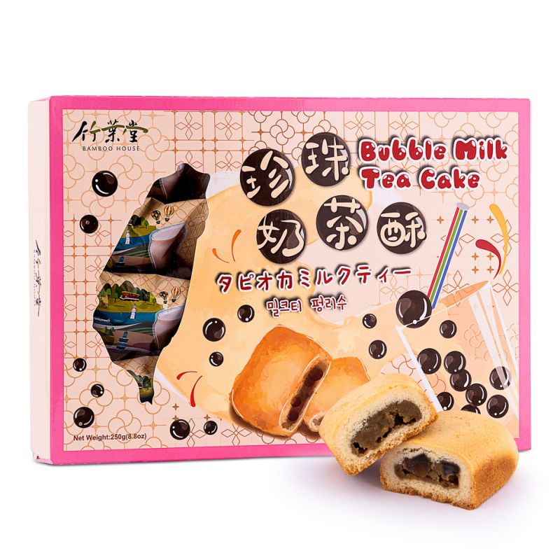Click Here To Enlarge This Photo Of Bamboo House Bubble Milk Tea Cake 竹葉堂 珍珠奶茶酥