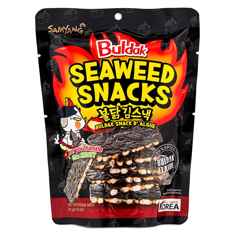 Click Here To Enlarge This Photo Of Samyang Buldak Seaweed Snacks 불닭김스낵