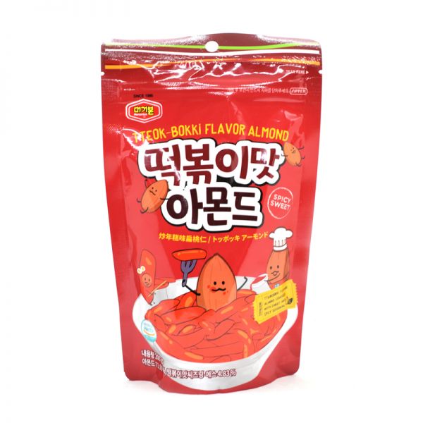 Click Here To Enlarge This Photo Of Murgerbon Tteok-Bokki Flavour Almond &lpar;Spicy Sweet&rpar; 떡볶이맛 아몬드