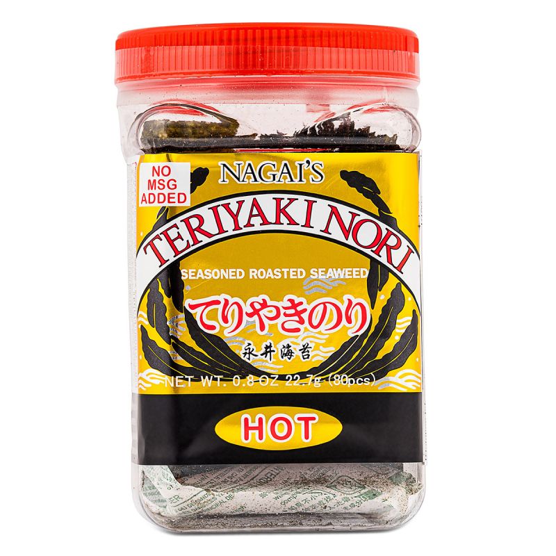 Click Here To Enlarge This Photo Of Nagai's Teriyaki Nori Seasoned Roasted Seaweed &lpar;Hot&rpar; てりやきのり