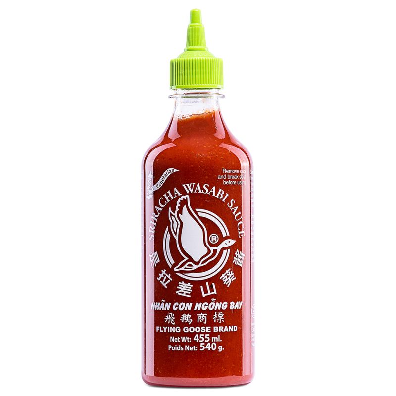 Click Here To Enlarge This Photo Of Flying Goose Sriracha Hot Chilli Sauce Wasabi