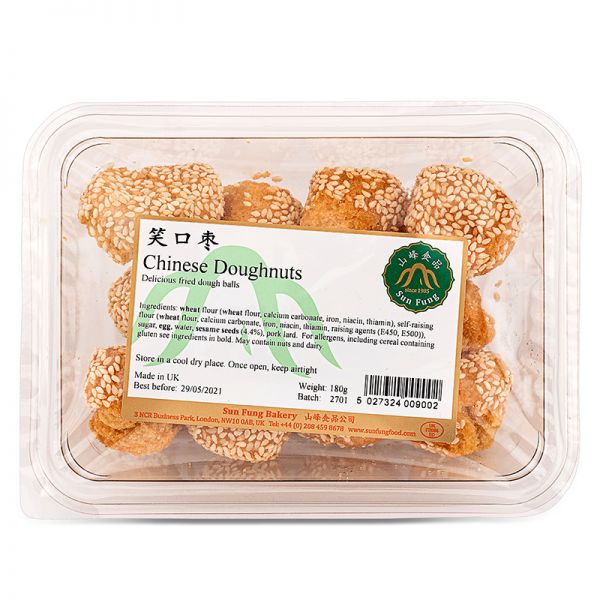 Click Here To Enlarge This Photo Of Sun Fung Chinese Doughnuts 山峰食品 笑口棗