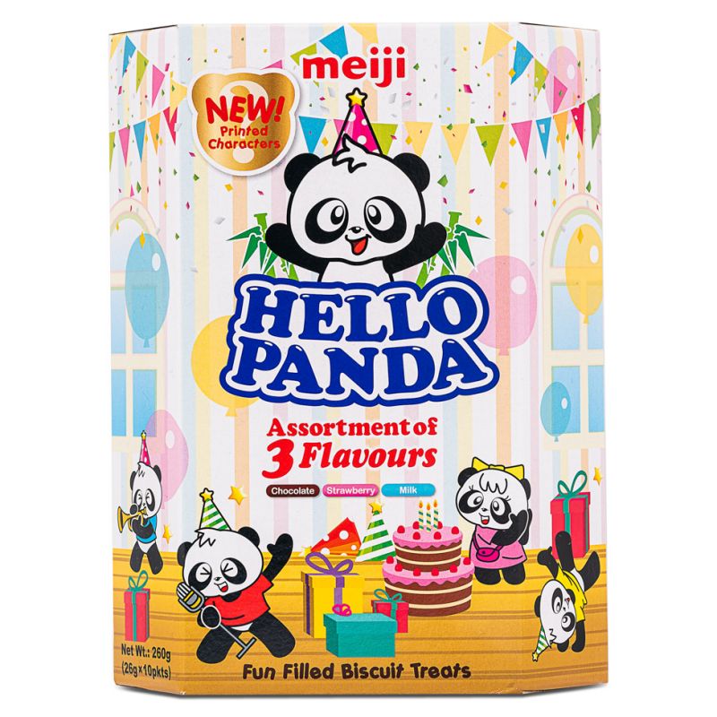 Click Here To Enlarge This Photo Of Meiji Hello Panda Assortment of 3 Flavours