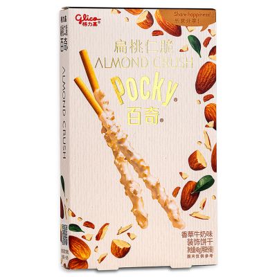 Glico Pocky Almond Crush Biscuits Sticks (Almond & Vanilla Flavour) 格力高 百奇扁桃仁脆 (香草牛奶味)