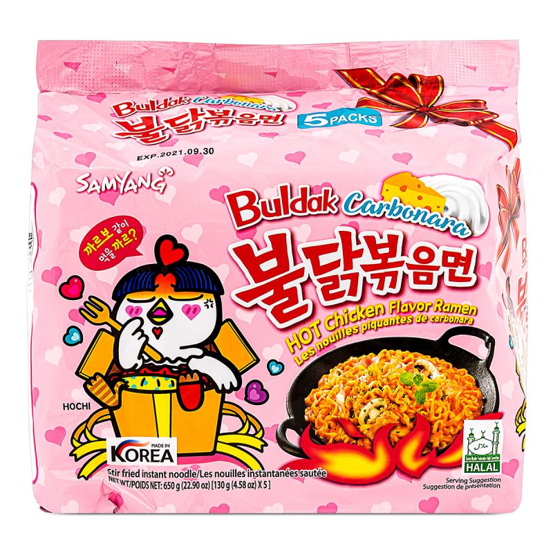 Click Here To Enlarge This Photo Of Samyang Hot Chicken Carbonara Ramen Multipack