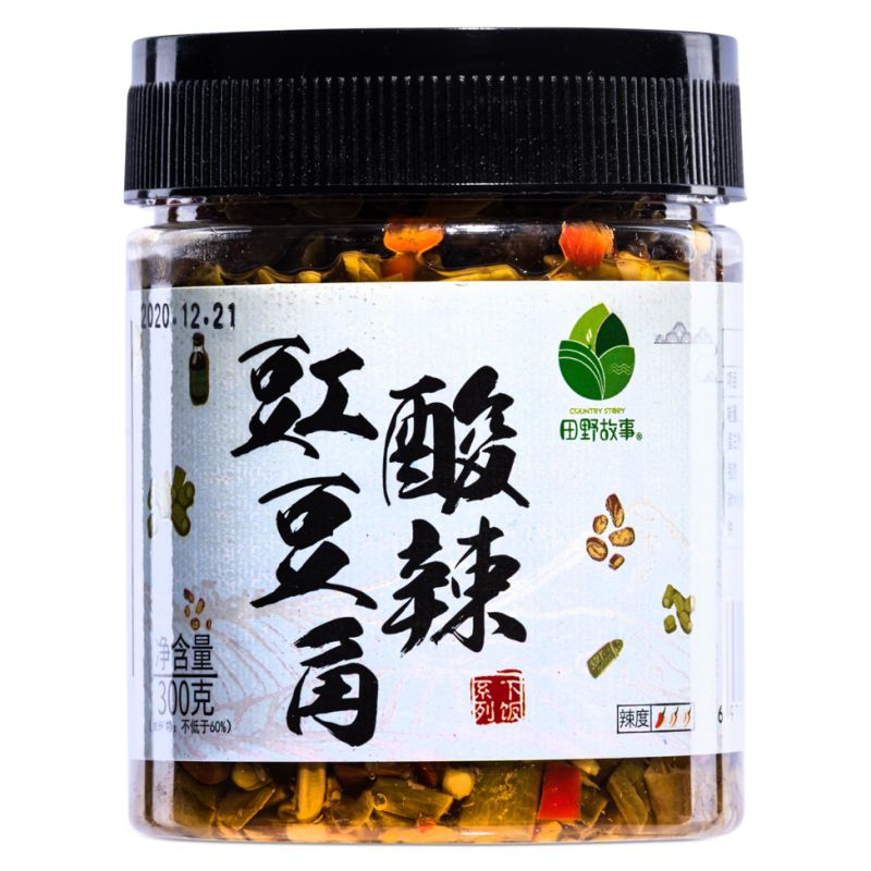 Click Here To Enlarge This Photo Of TYGS Sour & Spicy Cowpea 田源故事 酸辣豇豆角