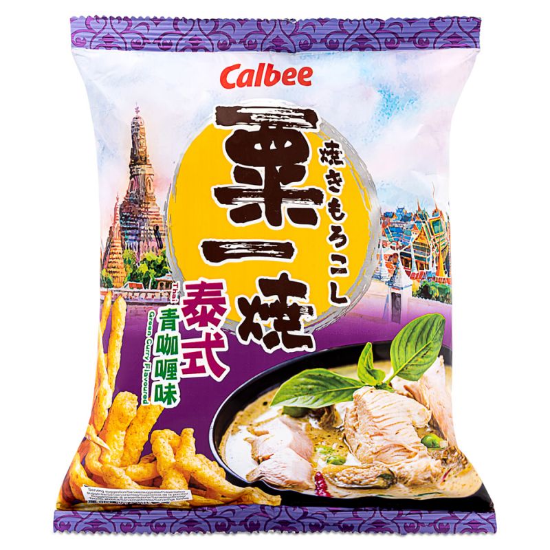 Click Here To Enlarge This Photo Of Calbee Grill-A-Corn &lpar;Thai Green Curry Flavour&rpar; 卡樂B 粟一燒 &lpar;泰式青咖喱味&rpar;
