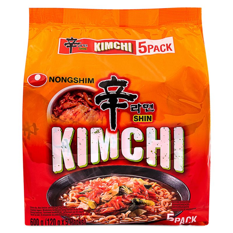 Click Here To Enlarge This Photo Of Nong Shim Shin Kimchi Ramyun &lpar;Multipack&rpar; 農心 泡菜辛拉麵 &lpar;5包裝&rpar;
