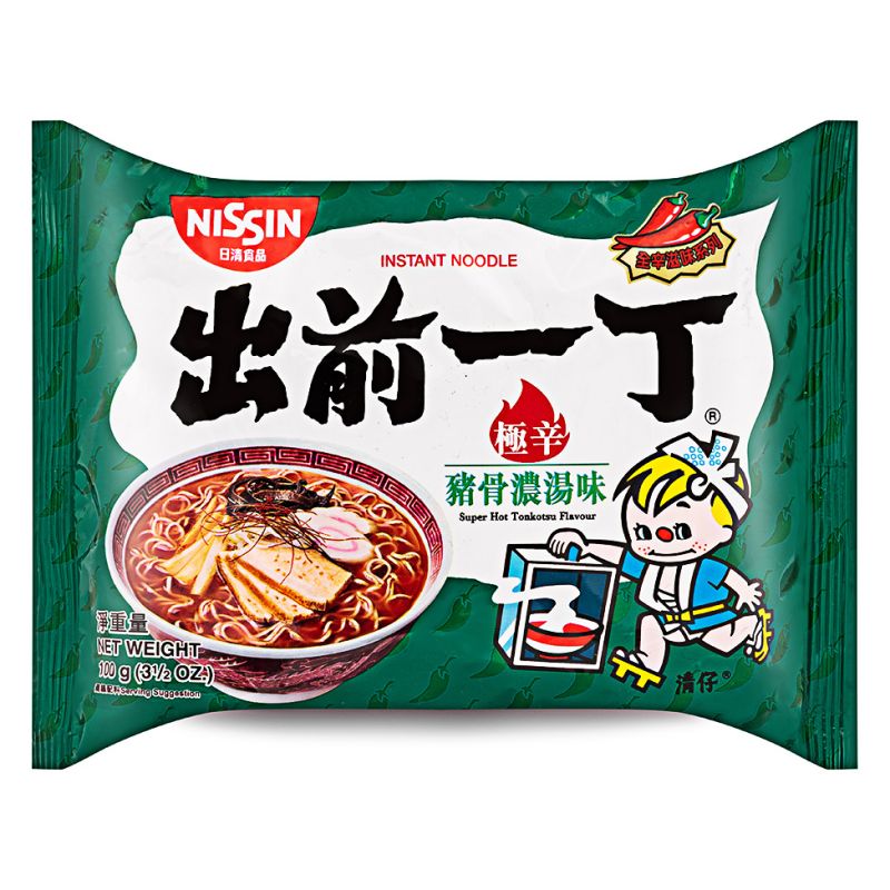 Click Here To Enlarge This Photo Of Nissin Super Hot Tonkotsu Flavour Noodles 出前一丁 極辛豬骨濃湯味湯麵