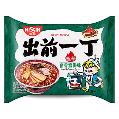 Nissin Super Hot Tonkotsu Flavour Noodles 出前一丁 極辛豬骨濃湯味湯麵