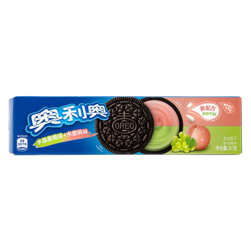 Click Here To Enlarge This Photo Of Oreo Cookie &lpar;Grape & Peach Flavour&rpar; 奧利奧 夾心餅乾 &lpar;水晶葡萄味&plus;水蜜桃味&rpar;