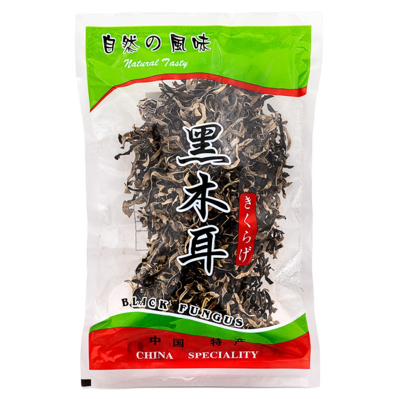 Click Here To Enlarge This Photo Of Natural Tasty Pak-Pui Black Fungus Strips 自然の風味 白背木耳絲