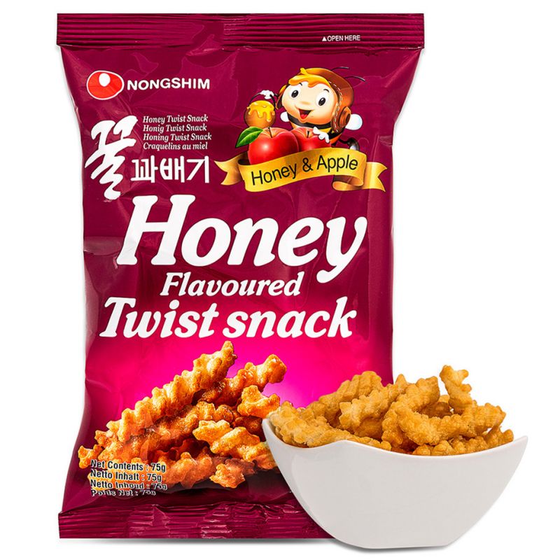 Click Here To Enlarge This Photo Of Nong Shim Honey Flavoured Twist Snack 꿀꽈배기