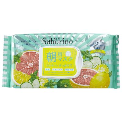 Saborino Morning Mask Minty Grapefruit &lpar;32pcs&rpar;