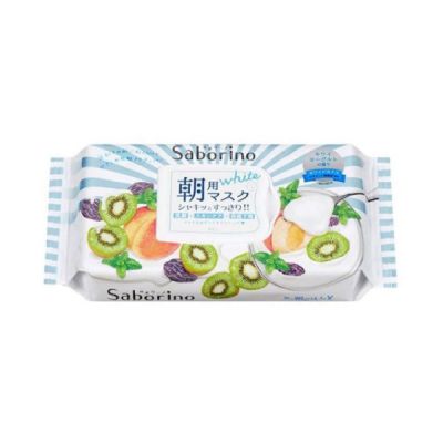Saborino Morning Mask Fresh Fruits White &lpar;28pcs&rpar;