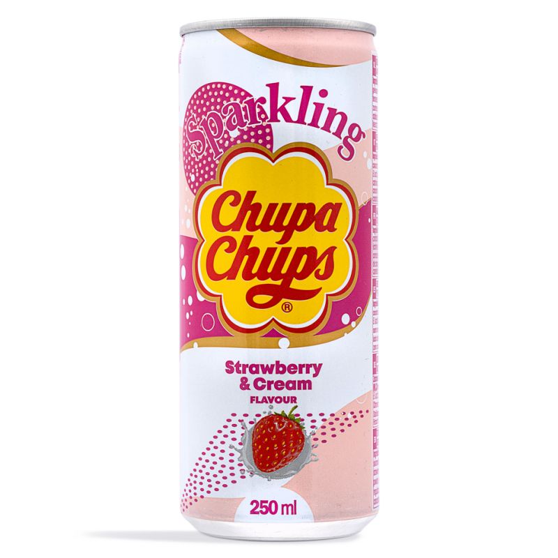 Click Here To Enlarge This Photo Of Chupa Chups Sparkling Soda Drink &lpar;Strawberry & Cream Flavour&rpar;