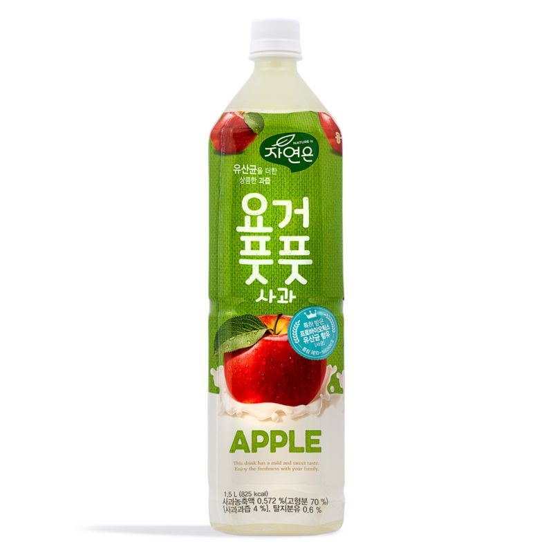 Click Here To Enlarge This Photo Of Woongjin Nature's Yogurt Apple Drink 요거 픗픗 사과 1&period;5L