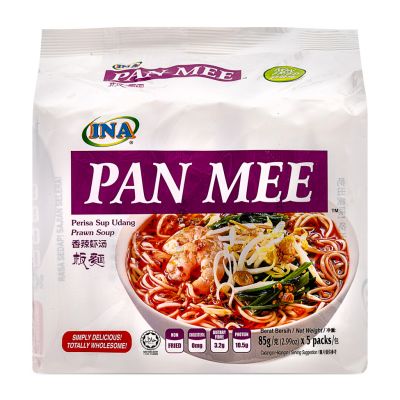 INA Pan Mee Perisa Sup Udang Prawn Soup 香辣蝦湯板麵