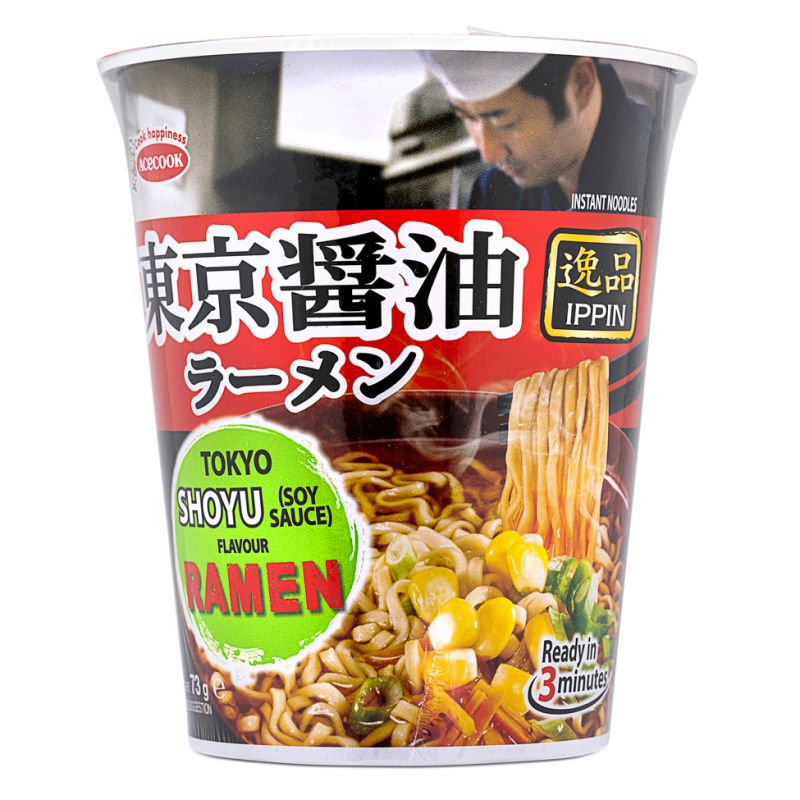 Click Here To Enlarge This Photo Of Acecook Ippin Tokyo Shoyu &lpar;Soy Sauce&rpar; Flavour Ramen Cup 逸品 東京醬油ラーメン
