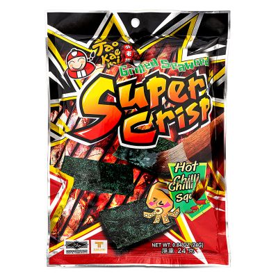 Tao Kae Noi Super Crisp Grilled Seaweed &lpar;Hot Chilli Squid&rpar; 小老板 勁脆烤紫菜 &lpar;香辣魷魚味&rpar;