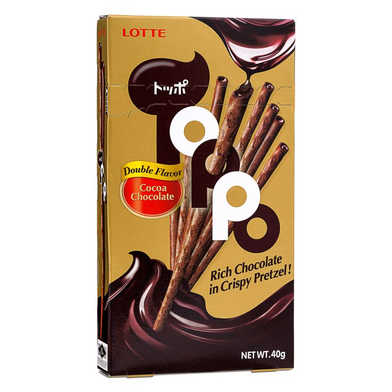 Click Here To Enlarge This Photo Of Lotte Toppo Cocoa Chocolate Crispy Pretzel