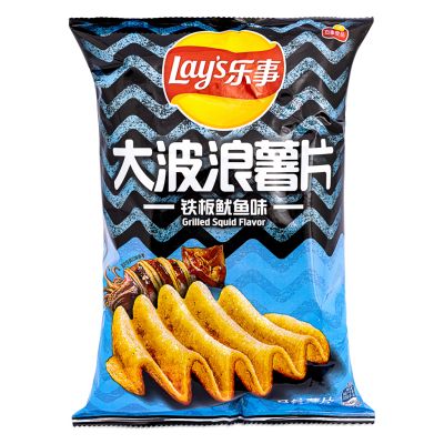 Lay's Potato Chips &lpar;Grilled Squid Flavour&rpar; 樂事 大波浪薯片 &lpar;鐵板魷魚味&rpar;