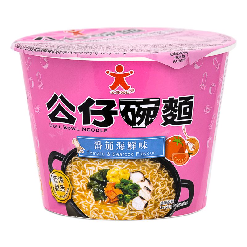 Click Here To Enlarge This Photo Of Doll Bowl Noodle &lpar;Tomato & Seafood Flavour&rpar; 公仔碗麵 &lpar;番茄海鮮味&rpar;