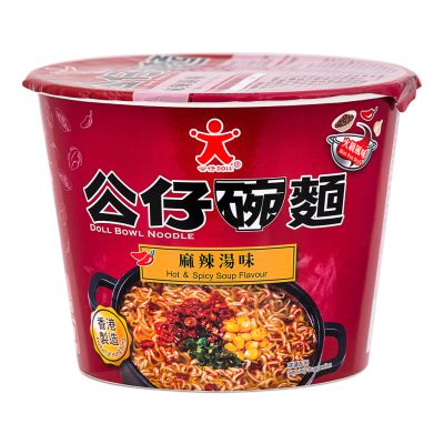 Doll Bowl Noodle &lpar;Hot & Spicy Soup Flavour&rpar; 公仔碗麵 &lpar;麻辣湯味&rpar;