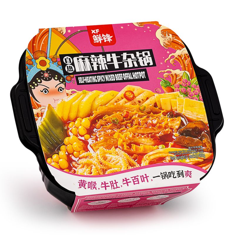 Click Here To Enlarge This Photo Of XF Self-heating Spicy Mixed Beef Offal Hotpot 鮮鋒 自熱麻辣牛雜鍋