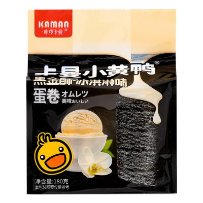 Kaman Egg Rolls &lpar;Crispy Black Ice Cream Flavour&rpar; 咔囉咔曼 黑金酥冰淇淋味蛋卷