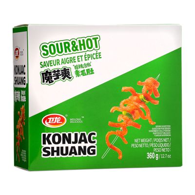 Weilong Konjac Shuang Sour & Hot Flavour Box &lpar;20pcs&rpar; &lpar;衛龍魔芋爽 酸辣素毛肚 20pcs&rpar;