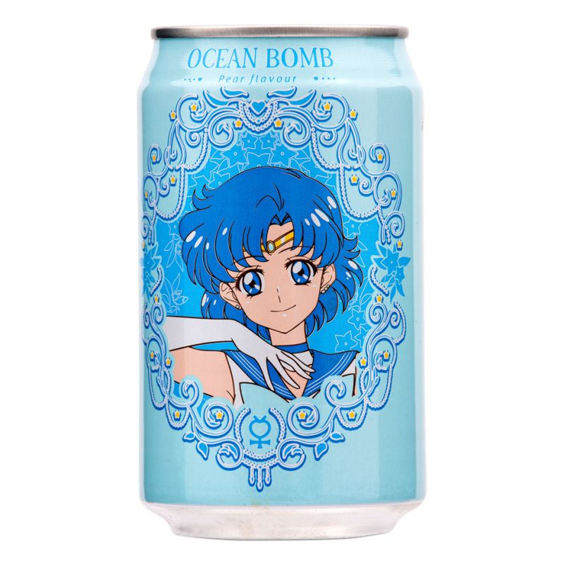 Click Here To Enlarge This Photo Of Ocean Bomb Sailor Moon Sparkling Water- Pear Flavour