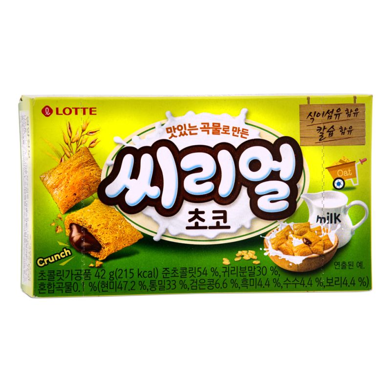Click Here To Enlarge This Photo Of Lotte Biscuit - Cereal Oat 시리얼 초코