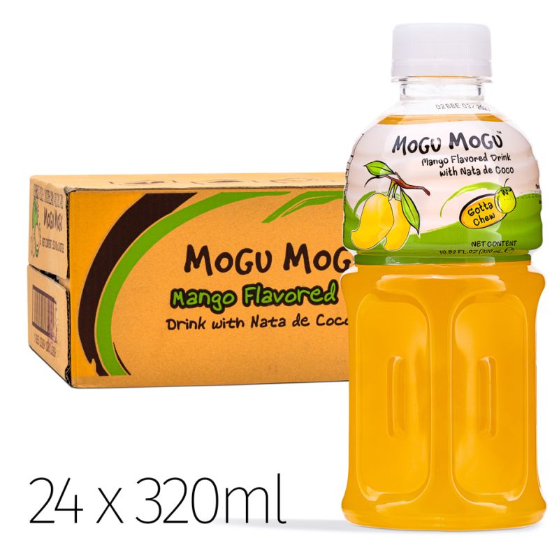 Click Here To Enlarge This Photo Of Mogu Mogu Mango Flavored Drink With Nata De Coco &lpar;320ml  x 24 Bottles&rpar;