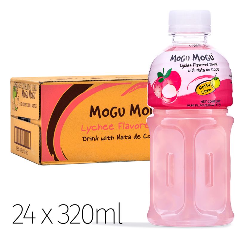 Click Here To Enlarge This Photo Of Mogu Mogu Lychee Flavored Drink With Nata De Coco &lpar;320ml x 24 bottles&rpar;