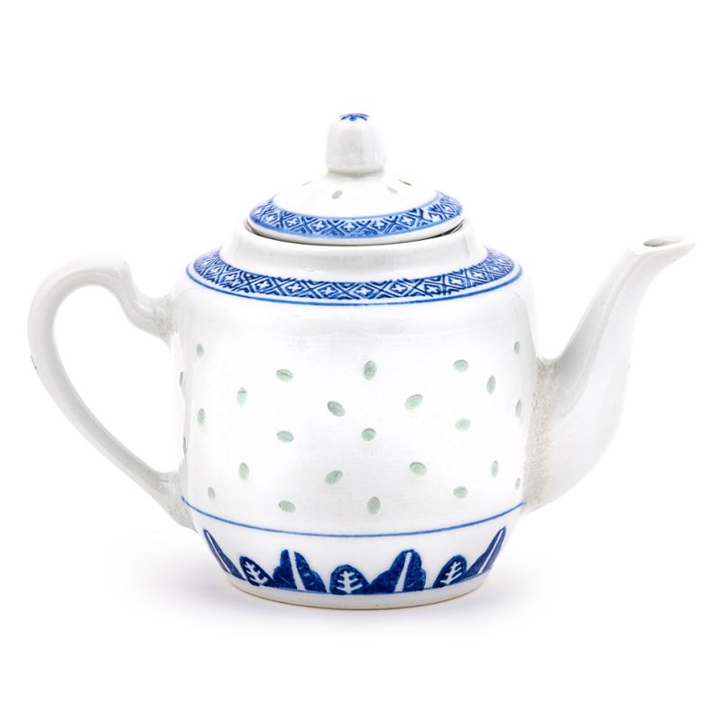 Click Here To Enlarge This Photo Of Blue Pattern Chinese Tea Pot