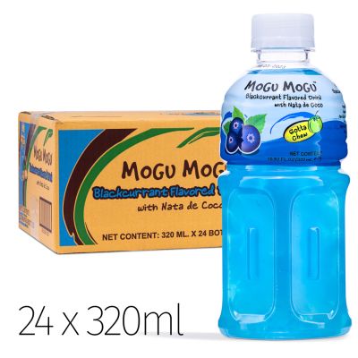 Mogu Mogu Blackcurrant Flavored Drink With Nata De Coco &lpar;320ml x 24 bottles&rpar;