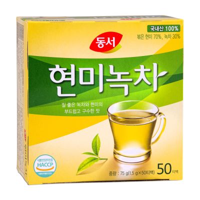 Dong Suh Korean Green Tea with Brown Rice 50 bags &lpar;동서 현미녹차&rpar;