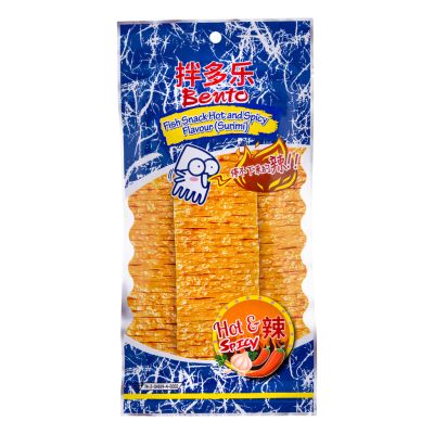 Bento Fish Snack Hot And Spicy Flavour &lpar;Surimi&rpar; 