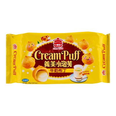 I Mei Cream Puff -  Milk Pudding 義美  牛奶布丁小泡芙